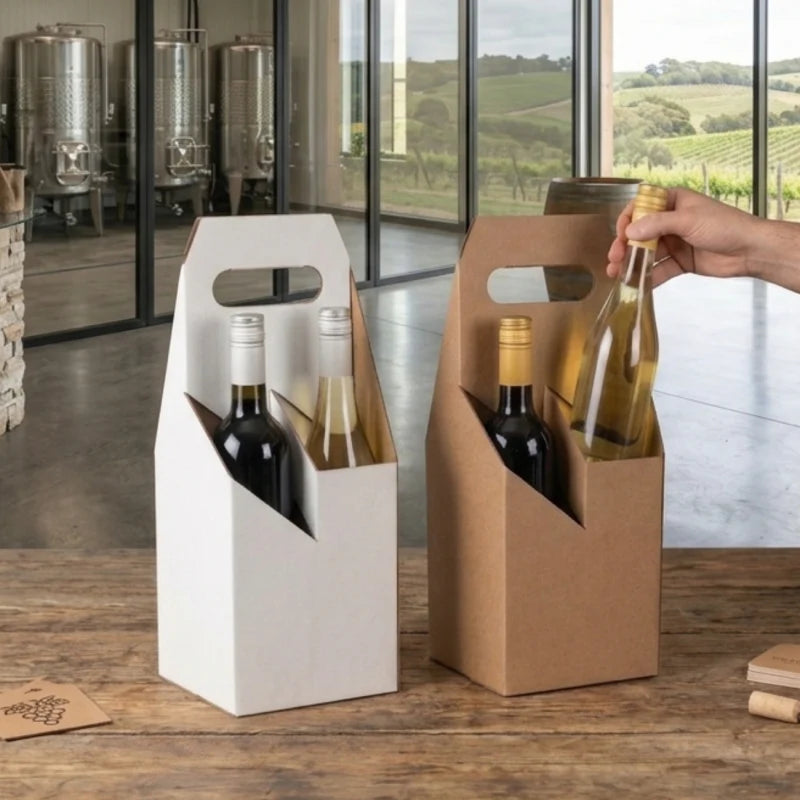 Wine Bottle Carriers and Boxes