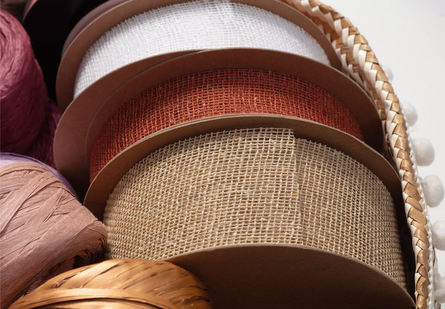 Cotton Raw Mesh Ribbon