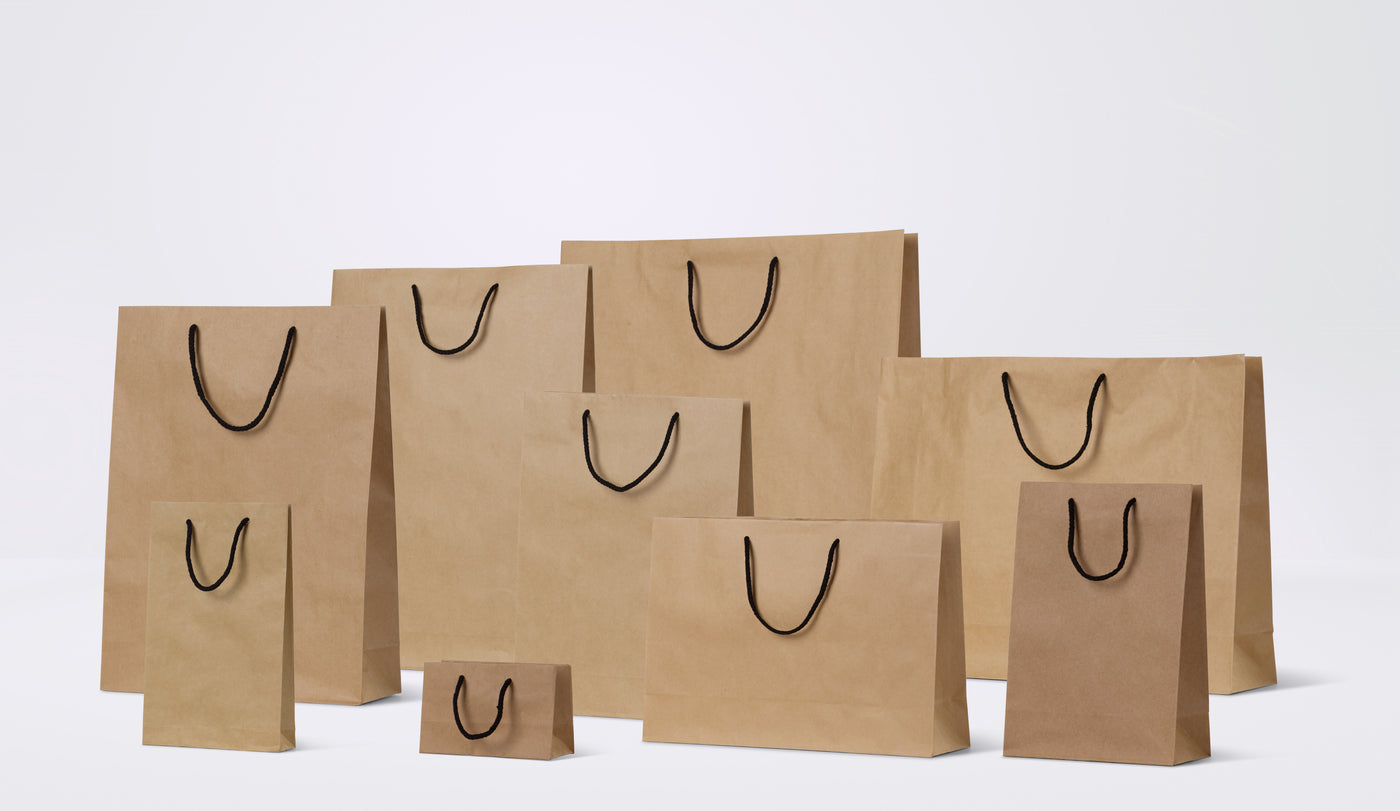 Brown Deluxe Kraft Carry Bags