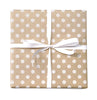 60cm Spot on Kraft Wrap White