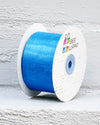 Cut Edge Organza 50mm X 50mtrs Aqua