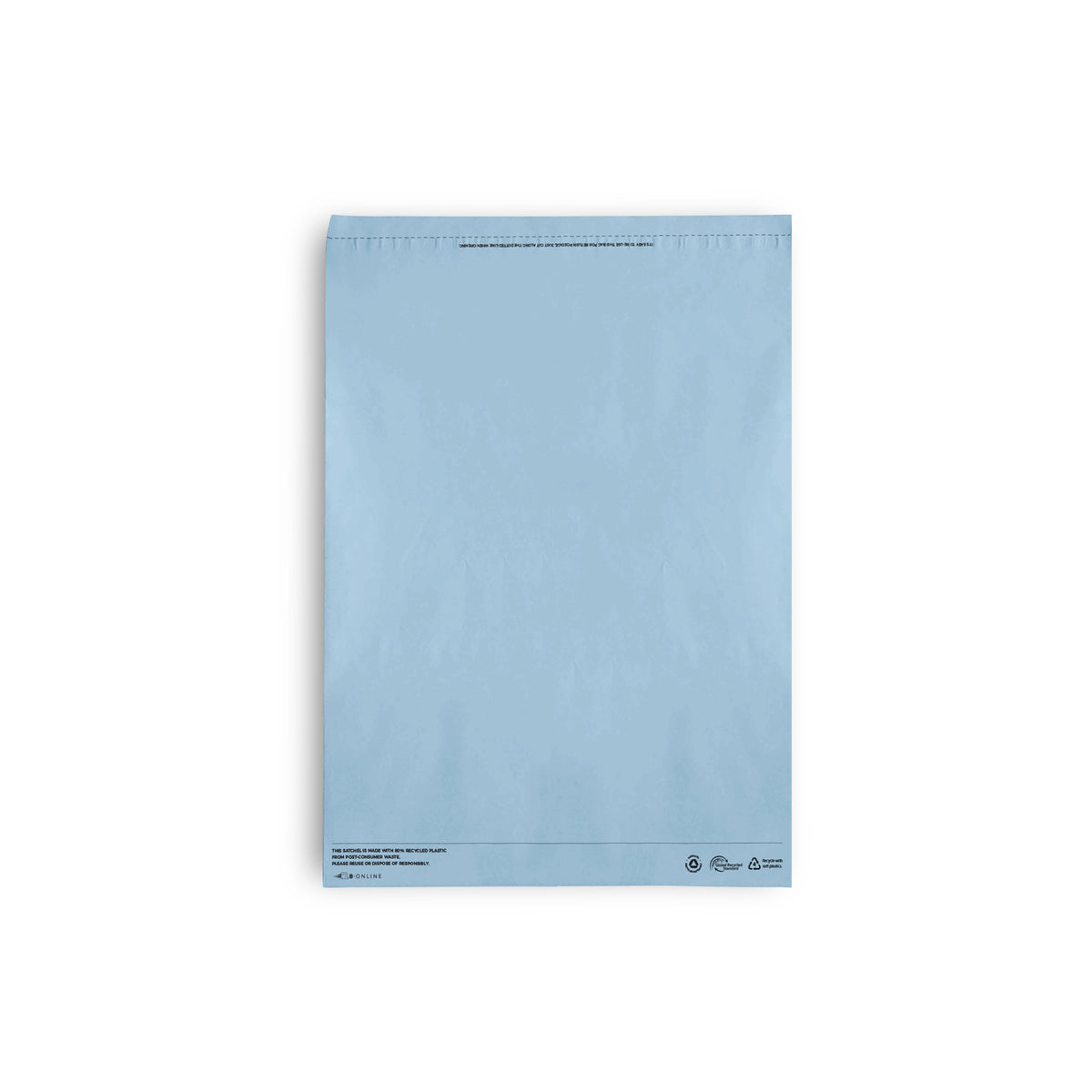 B Online Lt Blue Poly Mailer Large Recycled -200/C – Bee Dee Bags