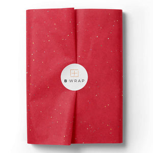 Red Gem Stone Tissue Paper