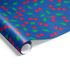 Cherries Wrap Navy Red Green