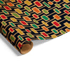 Retro Beads on Kraft Wrap Navy