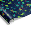 Space Wrap Navy Lime Jade
