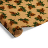 Forest Pinecones on Kraft Wrap