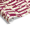 Vintage Candles Wrap Gold Burgundy