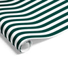 Cafe Stripe on Matte Hunter Green