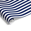 Cafe Stripe on Matte Wrap Navy