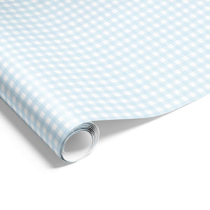 Gingham Check on Matte Wrap PBlue