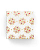 Xmas Cutout Snowflakes Wrap Beige Red Gold