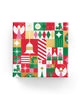 Joyous Geo Xmas Wrap Red Green Pink Gold