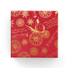 Xmas Punch Wrap Rich Red Gold