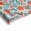 Reindeer Garden Wrap DuckEgg Hunter Red