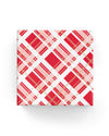Check Wrap Red Gold