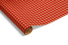 Gingham Check on Kraft Wrap Red