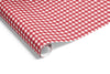 Gingham Check on Matte Wrap Red