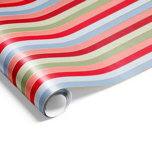 Merry Stripes Red, Blue, Pistachio