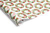 Watercolour Wreaths Wrap Red