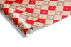 Harlequin Santa Wrap Mocha Red