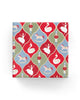 Xmas Ornaments Wrap Blue Pistachio Red
