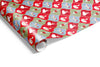 Xmas Ornaments Wrap Blue Pistachio Red