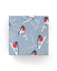 Robins on Matte Wrap French Blue