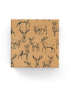 Stag on Kraft Wrap Graphite