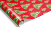 Watercolour Trees Wrap Red