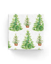 Watercolour Trees on Matte Wrap White