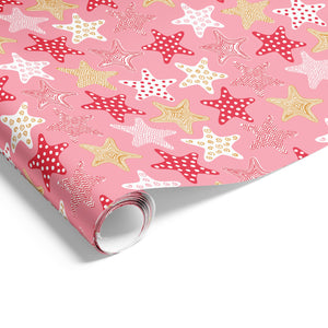 Starfish on Matte Pink Red Orchre