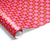 Star Check Wrap Red Pink Gum