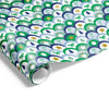 Festive Scallop on Matte Wrap Blue Green