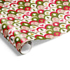 Festive Scallop Wrap DkRed Olive