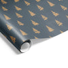 Xmas Ink Tree on Matte Wrap Camel Charcoal
