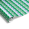 Christmas Stripe on Matte Wrap Blue Green
