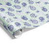 Xmas Watercolour Baubles on Matte Wrap Blue Green