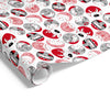 60cm Merry Characters on Matte Red Black