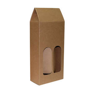 Bx Double Carryall Natural Kraft Wine Box Carrier