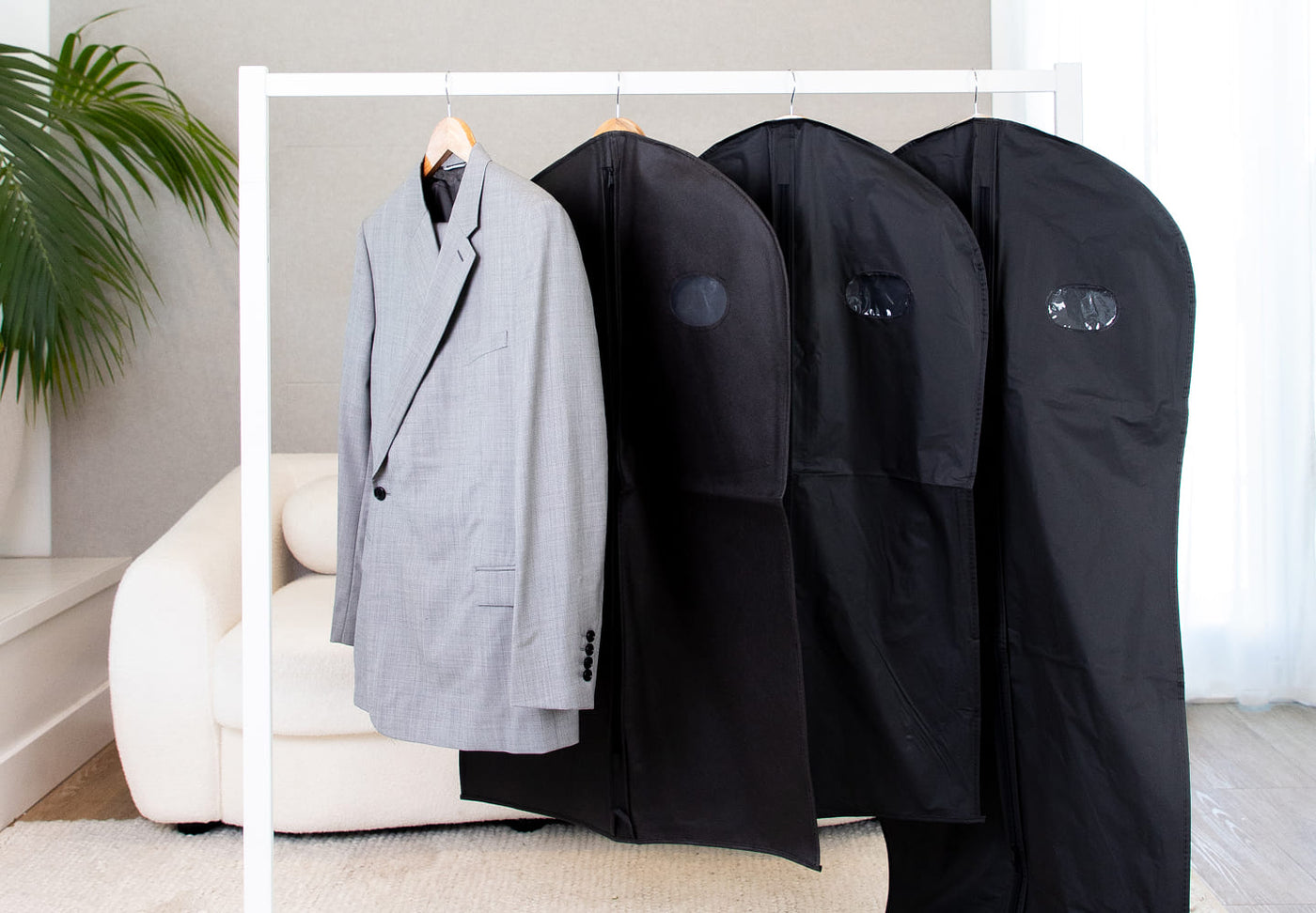 Black Garment Covers