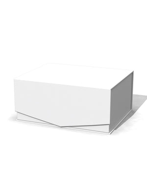 white Magnetic box, hamper box, collapsible hamper box, rigid box for hampers