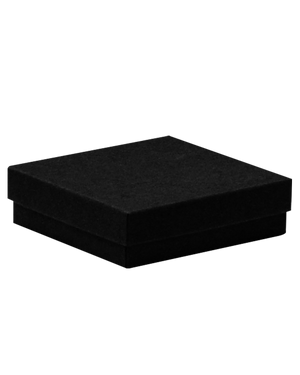 Medium Cotton Fill Box Black Kraft