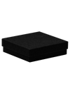 Cotton Fill Box Black Kraft 89x89x25mm - 100/ctn