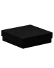 Cotton Fill Box Black Kraft 89x89x25mm - 100/ctn