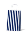 Cafe Stripe Junior Navy - 100/ctn