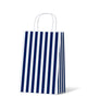 Cafe Stripe Junior Navy - 100/ctn