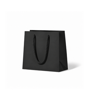 Laminated Matte Petite Black Paper Bag - 200/ctn
