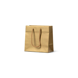 Laminated Matte Petite Gold Paper Bag