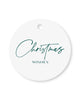 Gift Tag Christmas Wishes Hunter Green - 20/pack